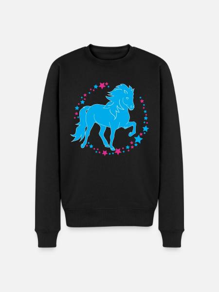 Tölter Sterne - Männer Premium Bio Pullover - Schwarz