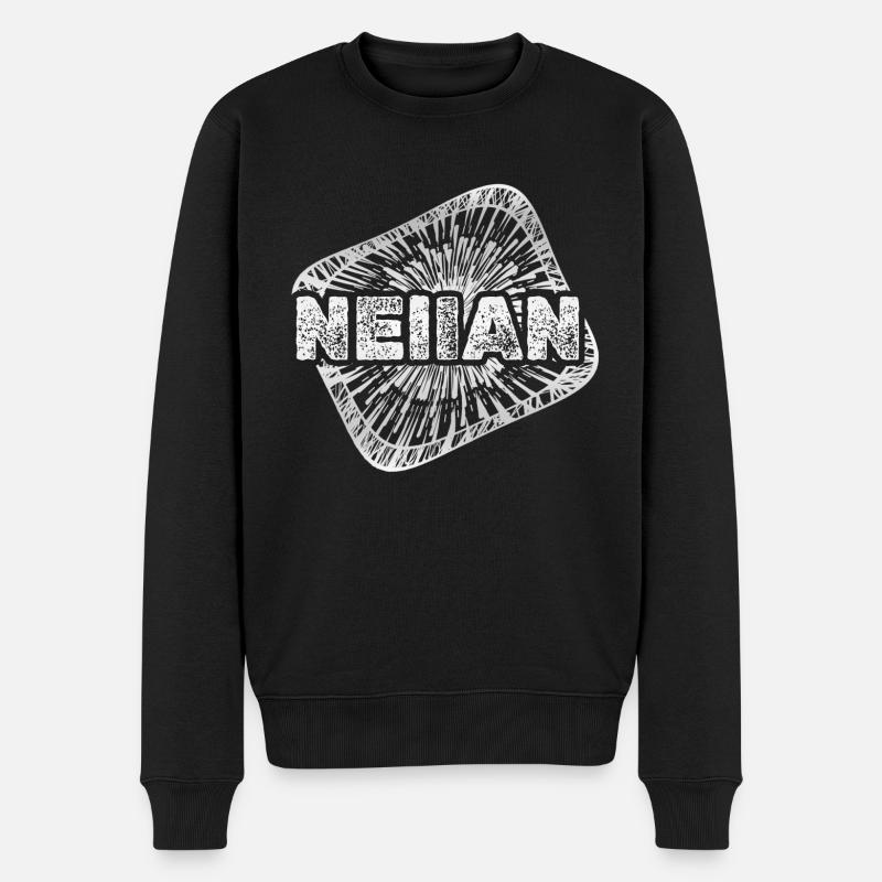 Nelian als Sternenstaub - Männer Premium Bio Pullover - Schwarz
