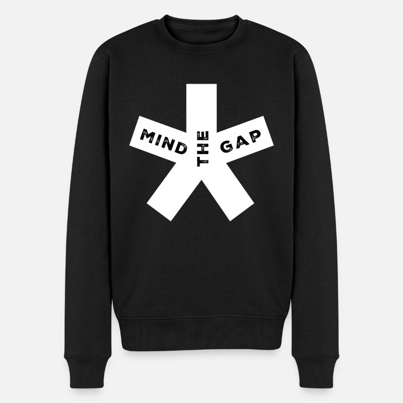 blockedTitle - Männer Premium Bio Pullover - Schwarz