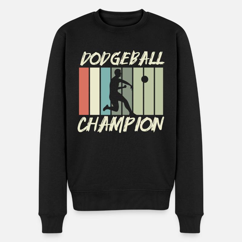 Geschenk für Dodgeball Spieler - Männer Premium Bio Pullover - Schwarz