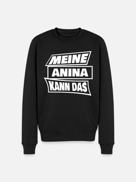 Anina as Anina - Men's Premium Organic Jumper - black