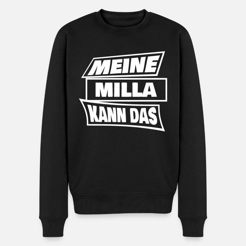 Cadeau pour Milla - Pull Premium bio Homme - noir