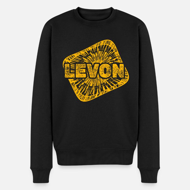 Sternenstaub Levon - Männer Premium Bio Pullover - Schwarz