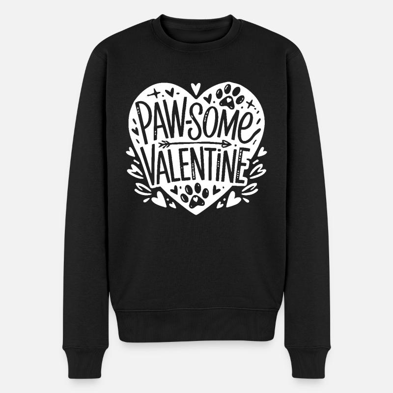 Patte Saint-Valentin - Pull Premium bio Homme - noir