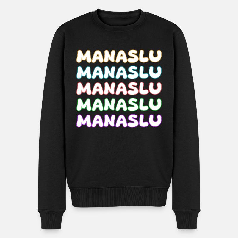 Ascension du Manaslu - Pull Premium bio Homme - noir