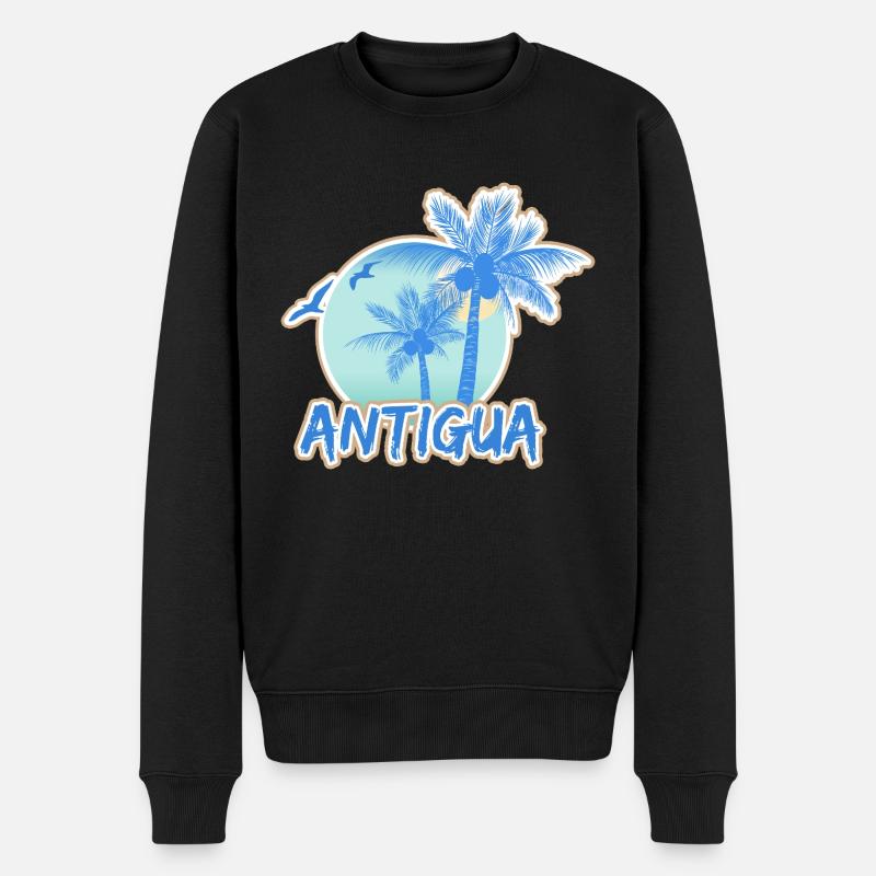 Vacances Antigua - Pull Premium bio Homme - noir