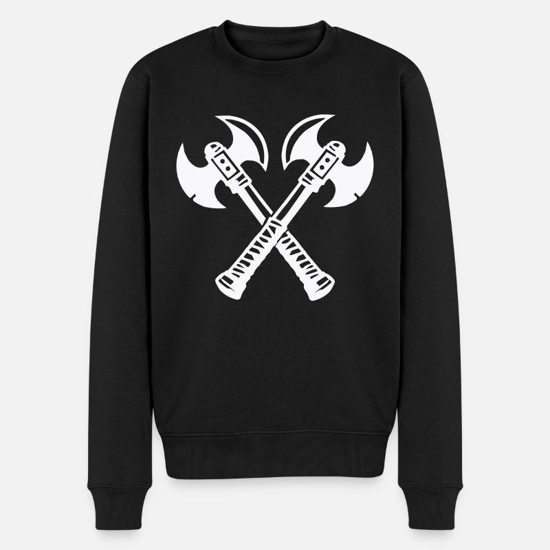 Hache 2 - Pull Premium bio Homme - noir