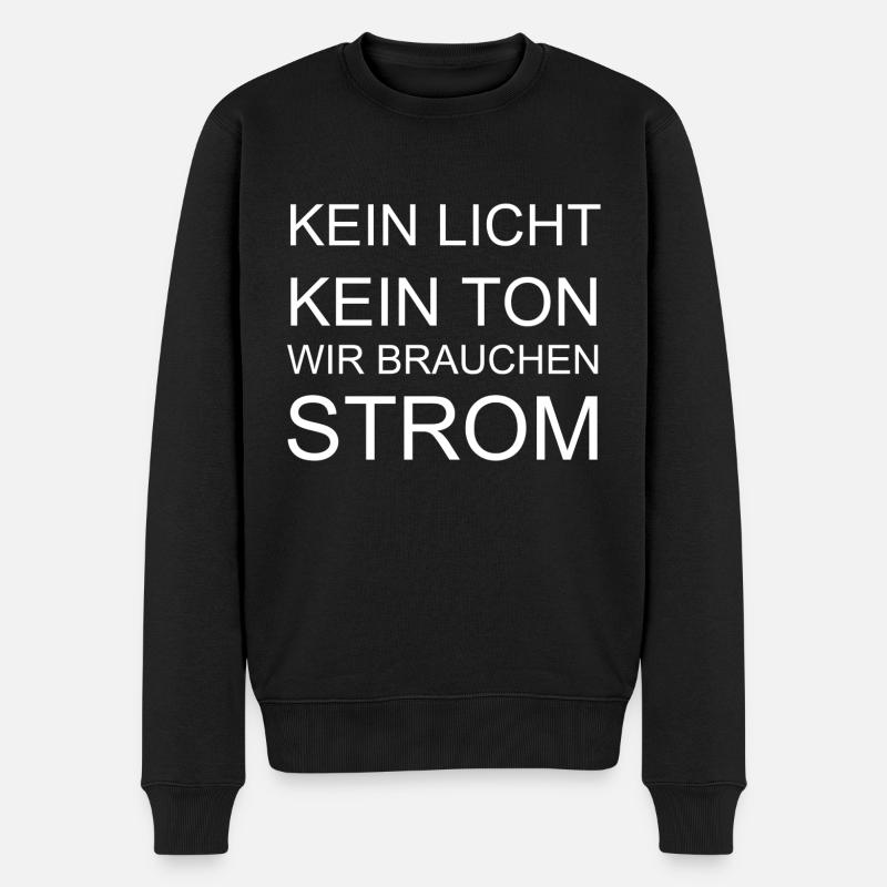 Veranstaltungstechnik Kein Licht Kein Ton - Männer Premium Bio Pullover - Schwarz