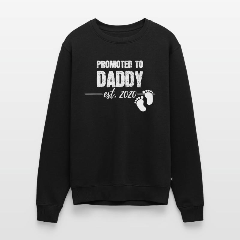 Befördert zu Papa 2020 Bald wird Papa Ehemann Geschenk Männer Premium Bio Pullover
