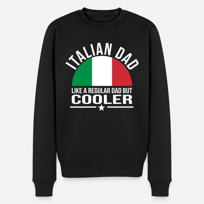 Italien Vater Geschenk - Männer Premium Bio Pullover - Schwarz