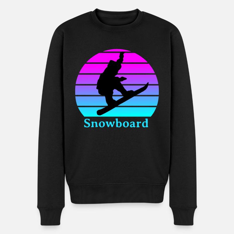 Snowboard - Pull Premium bio Homme - noir