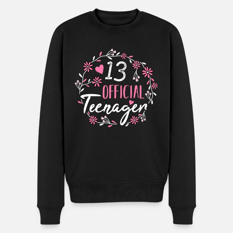 13e anniversaire fille adolescente - Pull Premium bio Homme - noir
