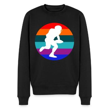Football américain - Pull Premium bio Homme - noir - Devant - Nico (187cm)