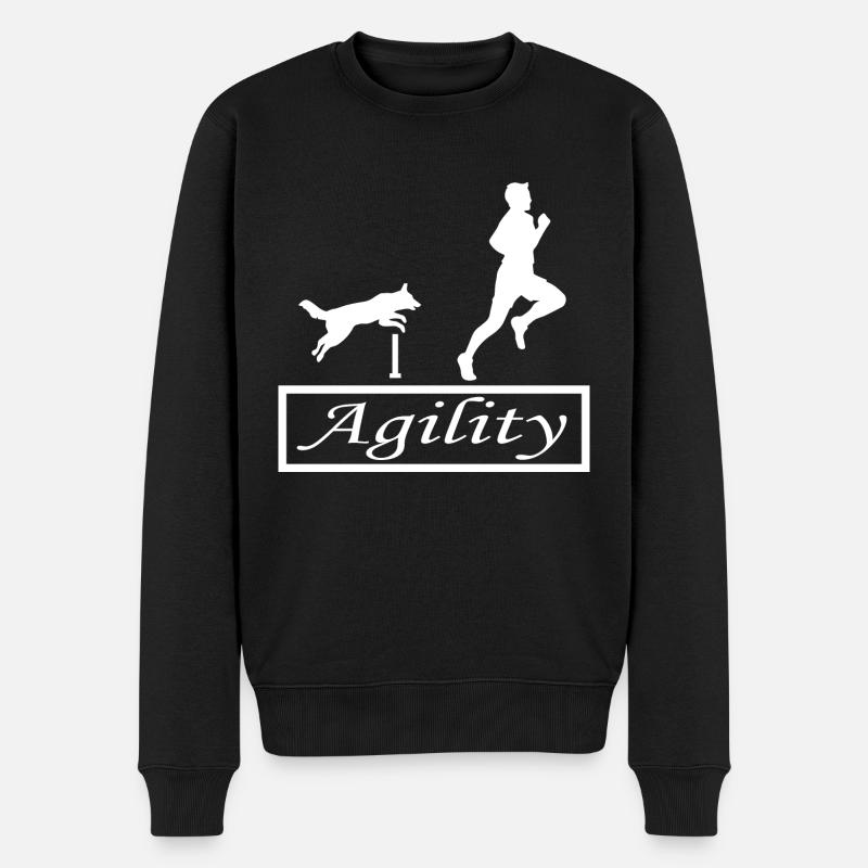 Agilité de chien de chien - Pull Premium bio Homme - noir