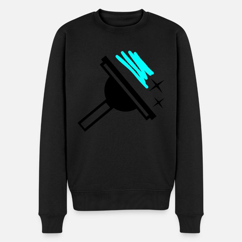 fensterreiniger - Männer Premium Bio Pullover - Schwarz