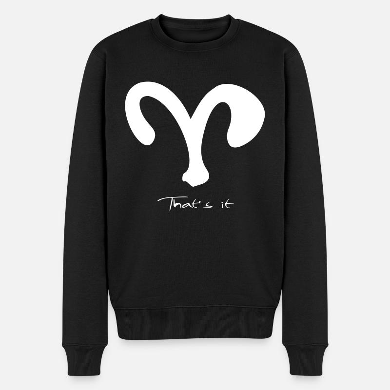 Signe du zodiaque Bélier - Pull Premium bio Homme - noir