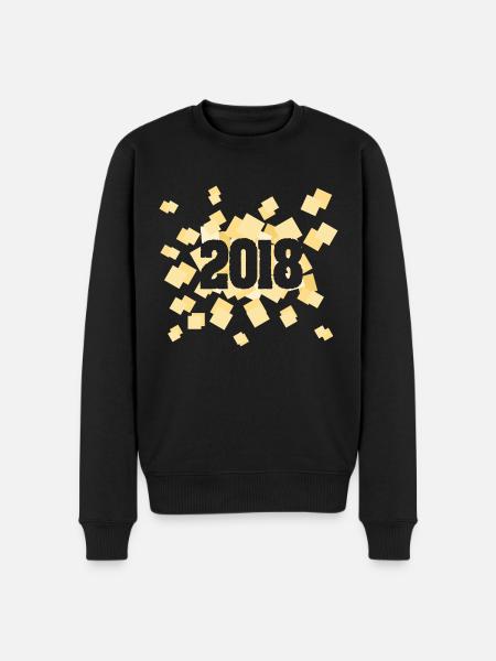 Born in 2018 - Men's Premium Organic Jumper - black