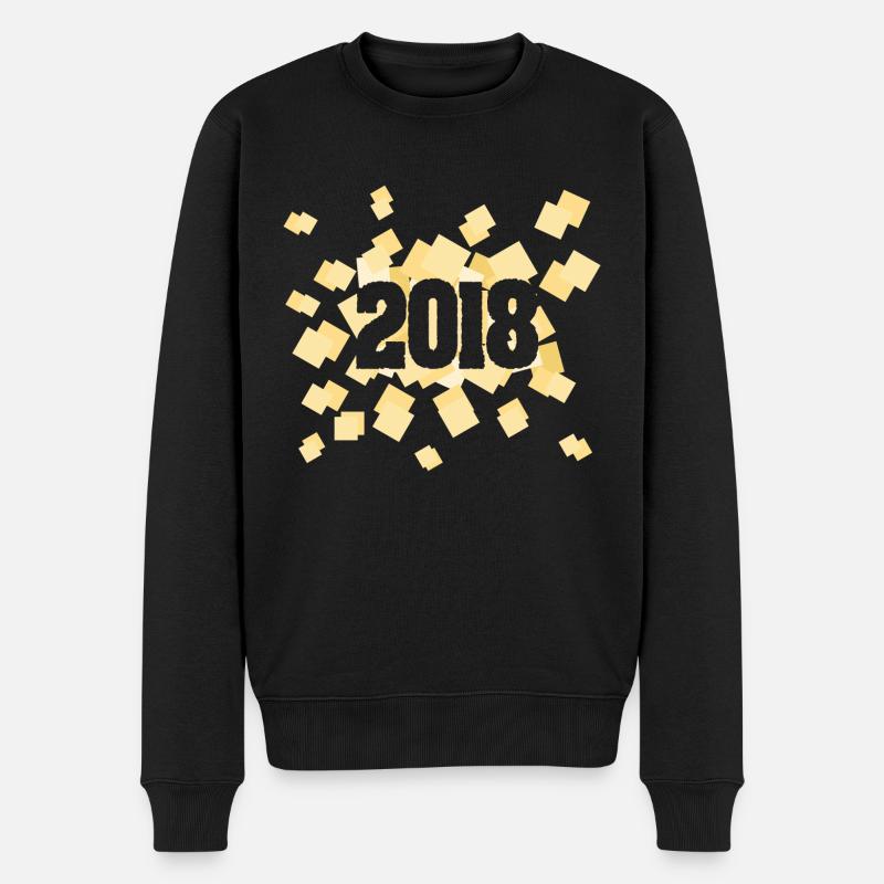 Born in 2018 - Men's Premium Organic Jumper - black