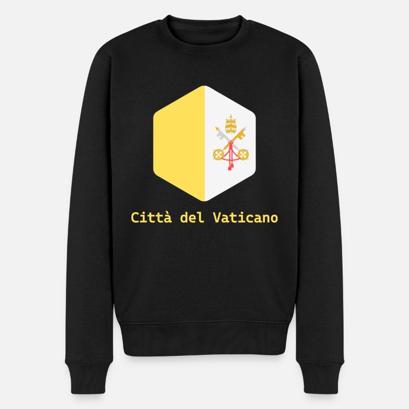 Vatikanstadt - Männer Premium Bio Pullover - Schwarz