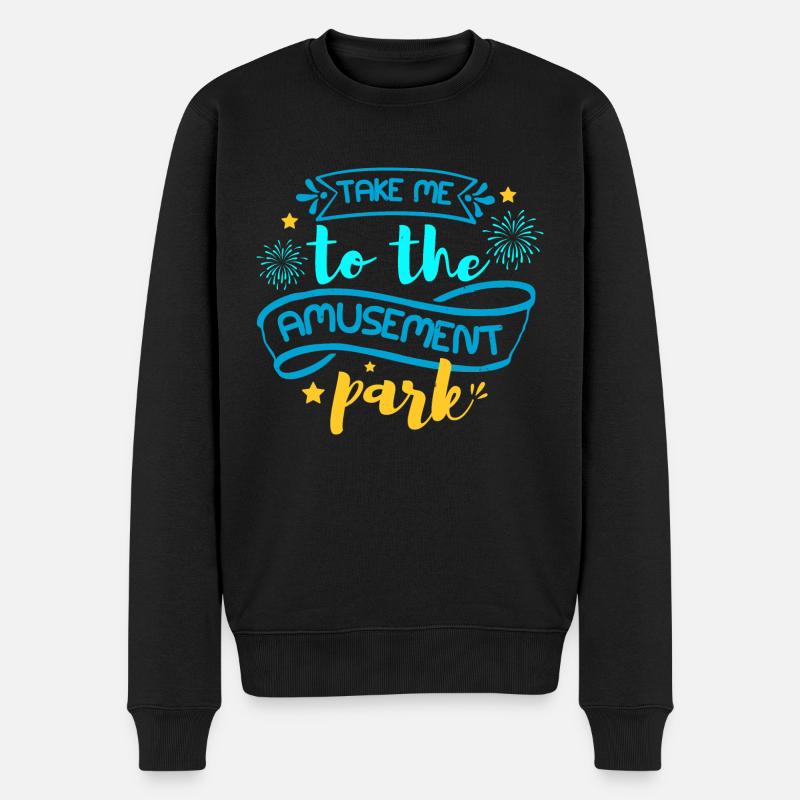 EMMENEZ-MOI AU PARC D’ATTRACTIONS - Pull Premium bio Homme - noir