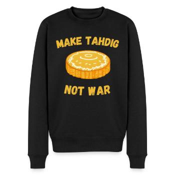 Tahdig persisches Reisgericht lustiger Spruch - Männer Premium Bio Pullover - Schwarz - Vorne - Nico (187cm)