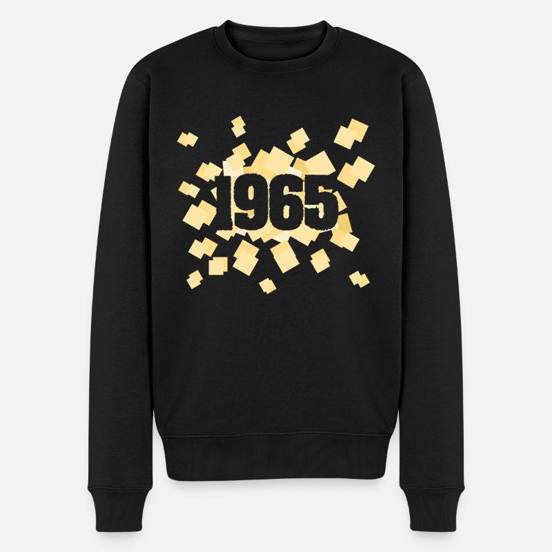 1965 - Männer Premium Bio Pullover - Schwarz