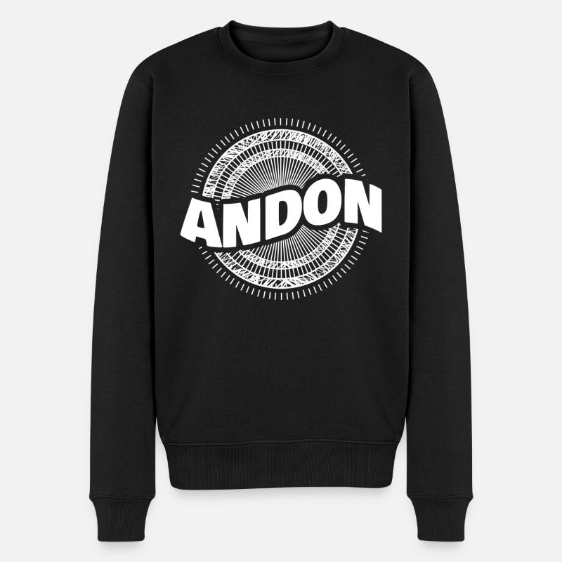Homme Andon - Pull Premium bio Homme - noir