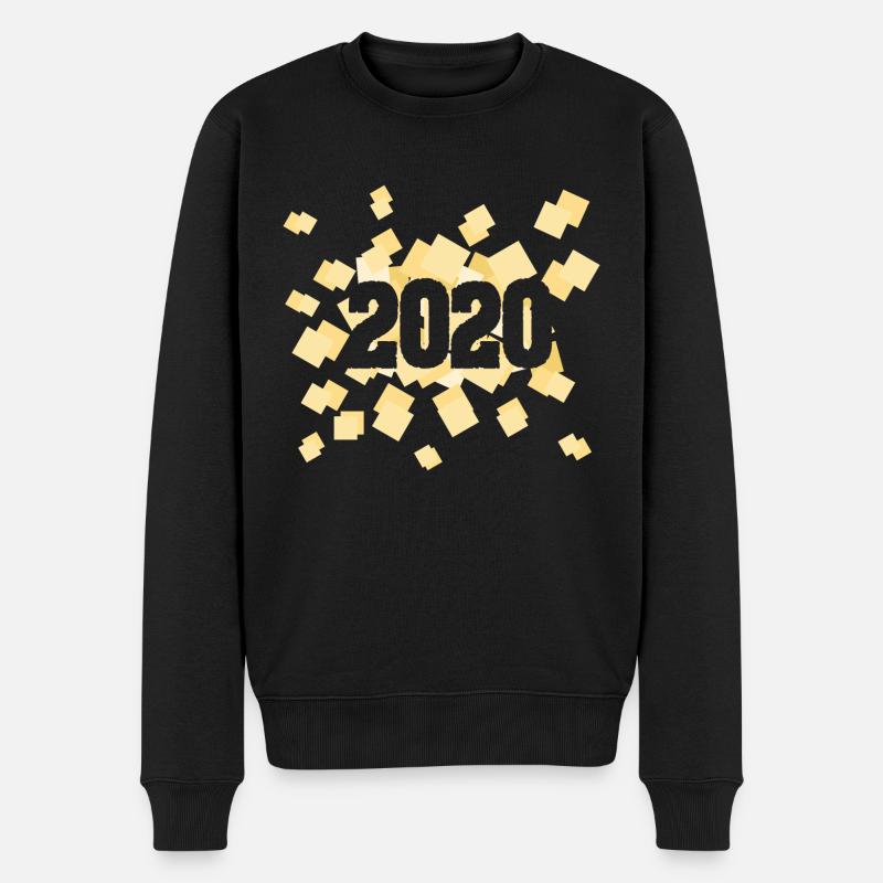 2020 - Männer Premium Bio Pullover - Schwarz