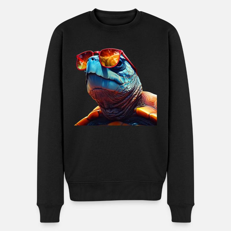Tortue - Pull Premium bio Homme - noir