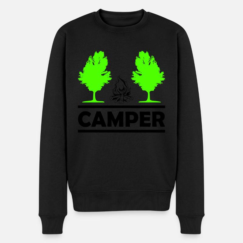 campeur - Pull Premium bio Homme - noir