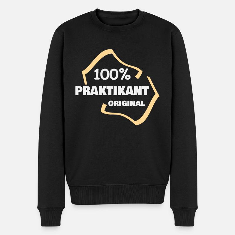 Beruf Praktikant - Männer Premium Bio Pullover - Schwarz