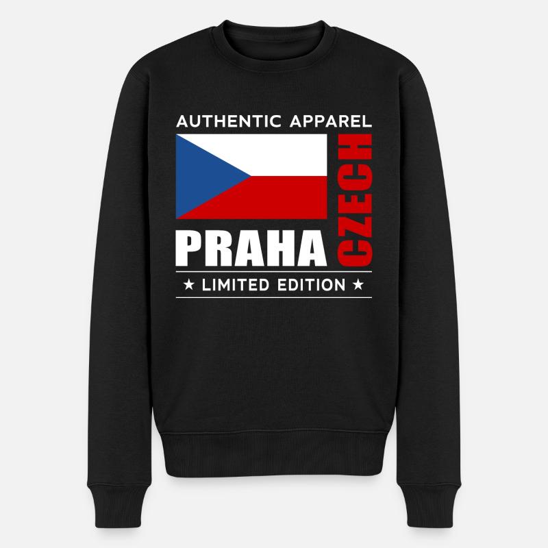 Praha - Pull Premium bio Homme - noir