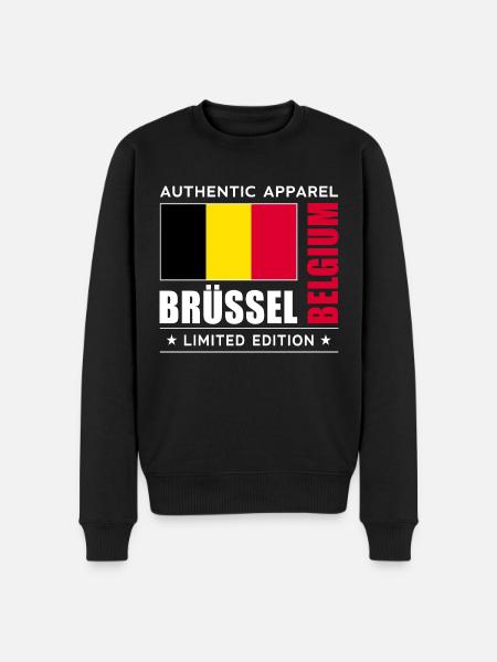 Brussels - Men's Premium Organic Jumper - black