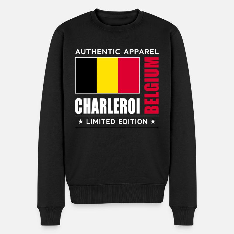 Charleroi - Pull Premium bio Homme - noir