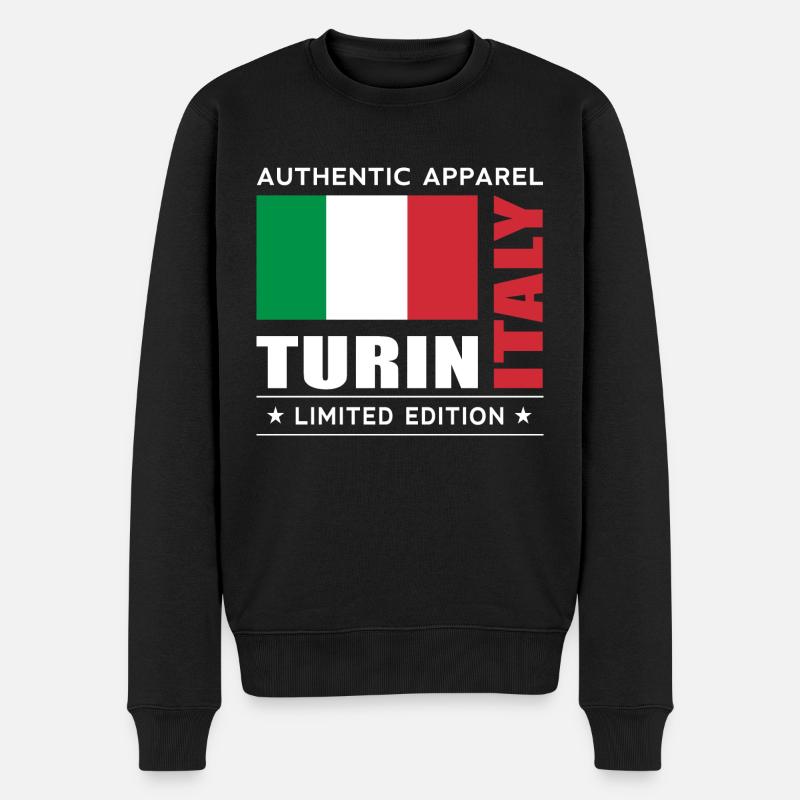 Turin - Pull Premium bio Homme - noir