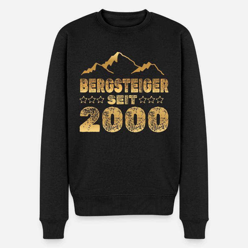 2000 - Männer Premium Bio Pullover - Schwarz