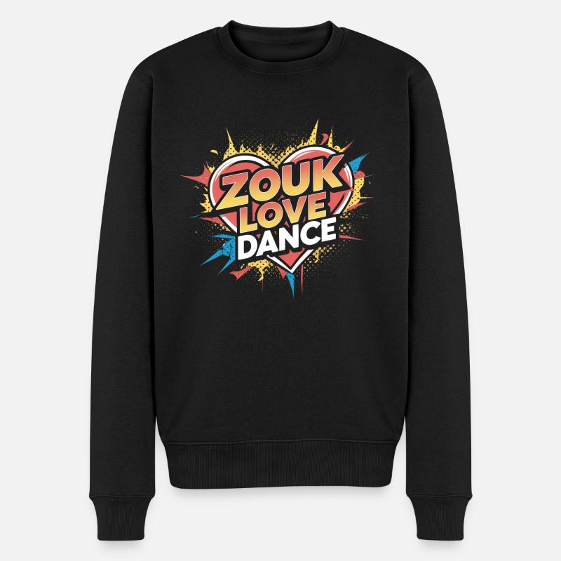 Cadeau de danse Zouk - Pull Premium bio Homme - noir
