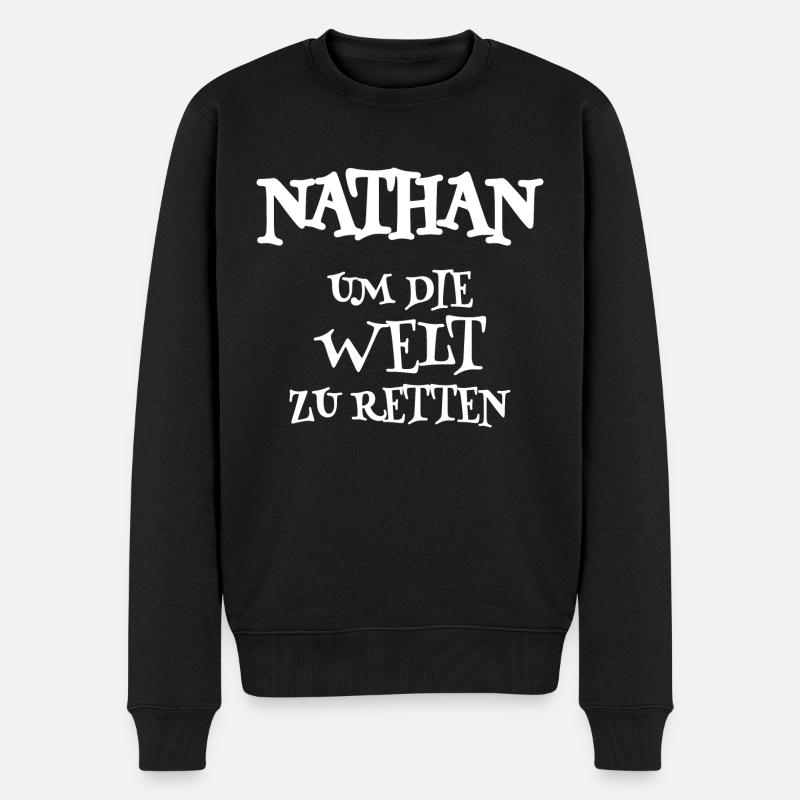 Cadeau pour Nathan - Pull Premium bio Homme - noir
