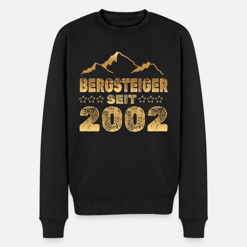 2002 - Männer Premium Bio Pullover - Schwarz