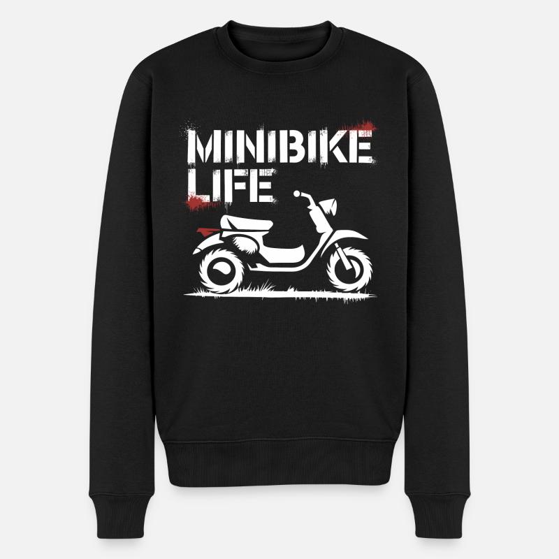 Fahrspaß mit Minibikes - Männer Premium Bio Pullover - Schwarz