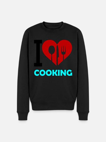 J’adore cuisiner - Pull Premium bio Homme - noir