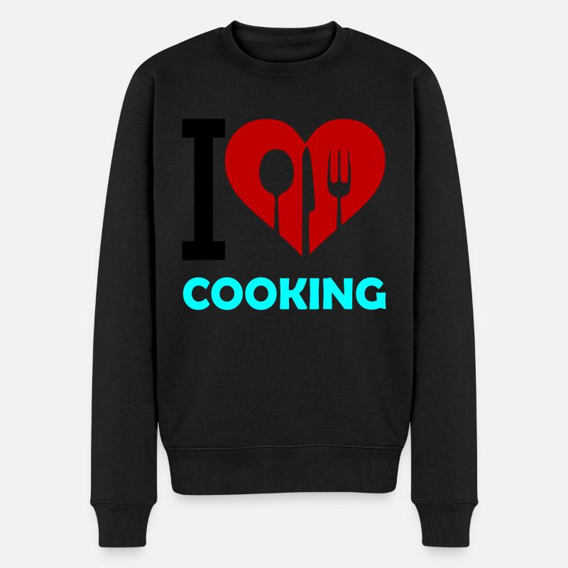 J’adore cuisiner - Pull Premium bio Homme - noir