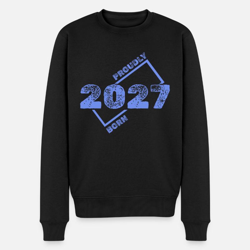 2027 - Männer Premium Bio Pullover - Schwarz