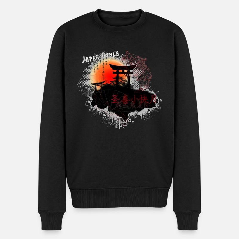 Japan Style (Torii) 02 - Pull Premium bio Homme - noir