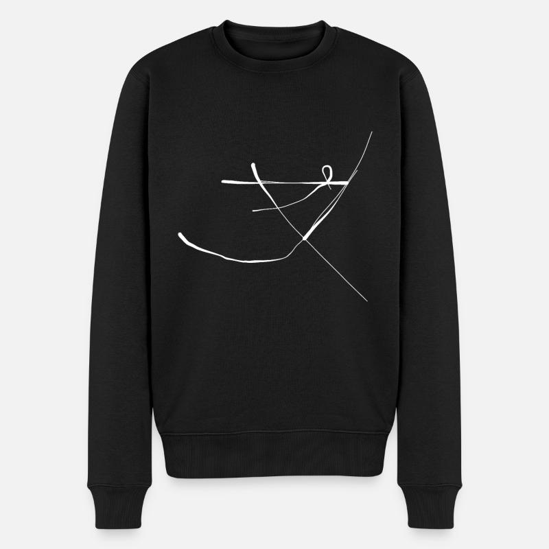 abstrait - Pull Premium bio Homme - noir