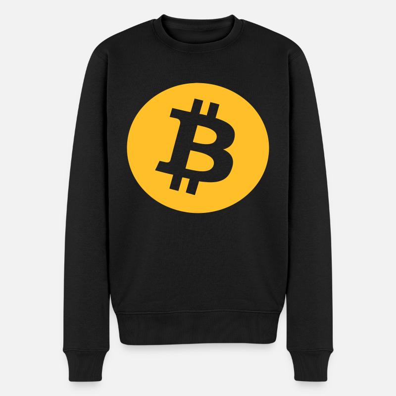 Bitcoin - Pull Premium bio Homme - noir