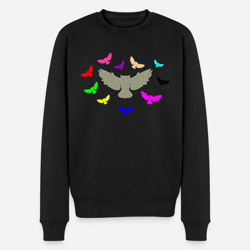 Chouette - Pull Premium bio Homme - noir