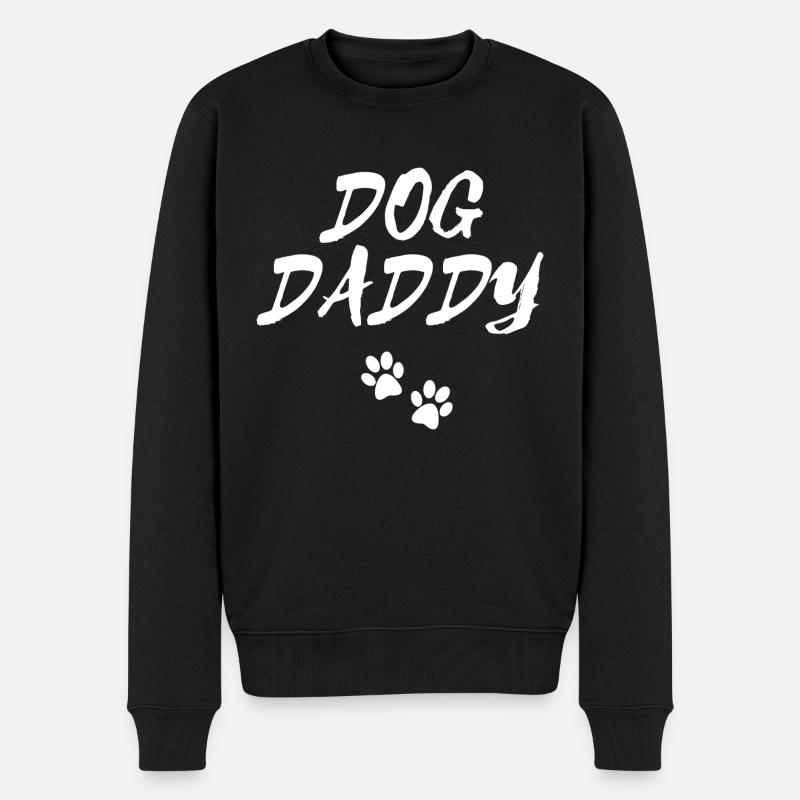 Dog Daddy Hundepapa Tierfreund Dog Hund Geschenk - Männer Premium Bio Pullover - Schwarz