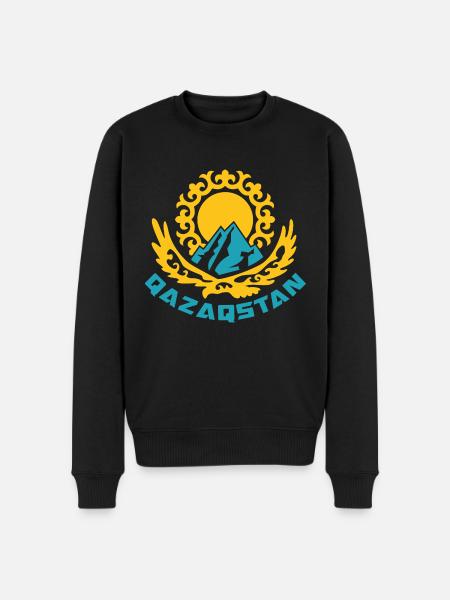 Qazaqstan Cadeau République Kazakhs Kazakh - Pull Premium bio Homme - noir