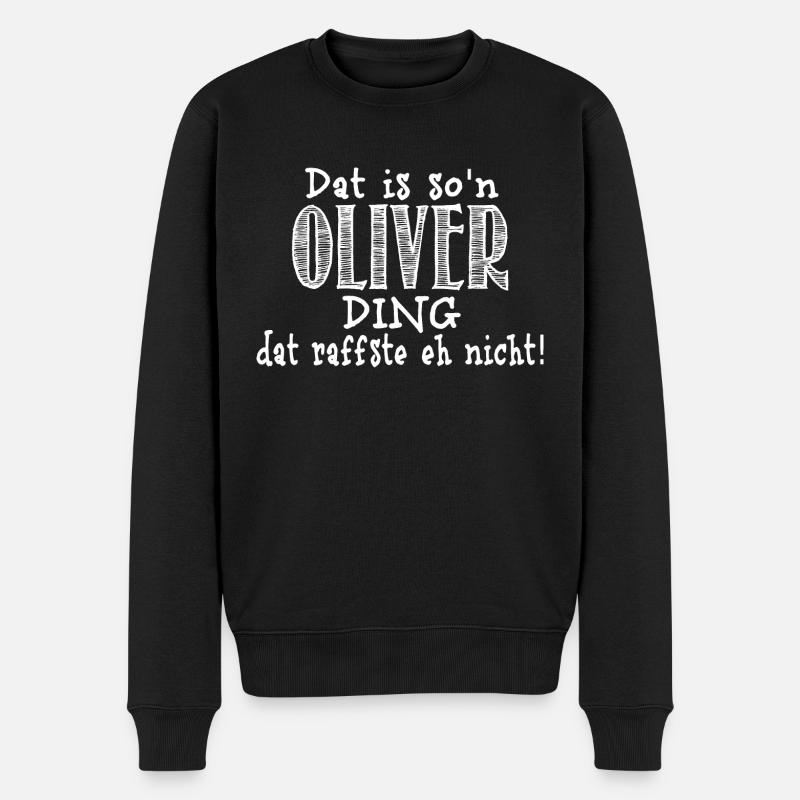 oliver - Männer Premium Bio Pullover - Schwarz